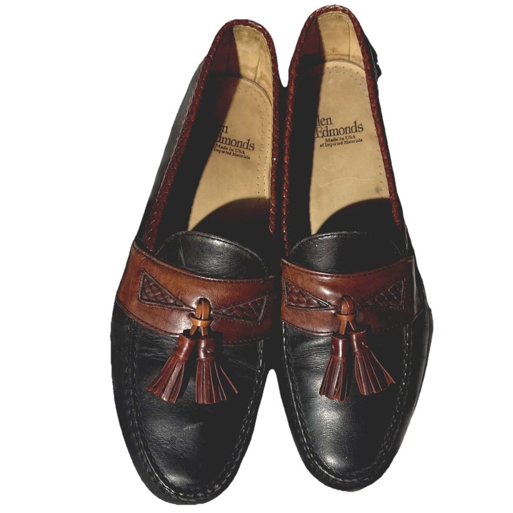 Vintage Allen Edmonds Loafers Maxfield Tassel Leather 11.5 MADE IN USA